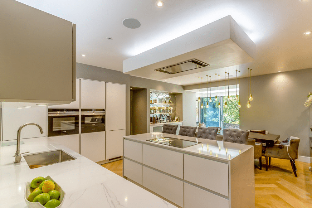 large modern kitchen with island