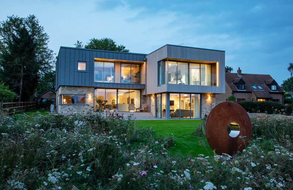 Energy-efficient timber framed home in Cambridgeshire