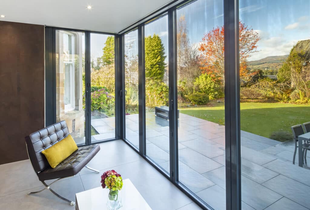 SUNFLEX bifold doors protect you from wind and rain