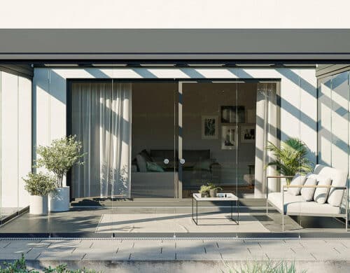 A SUNFLEX SF300 patio terrace roof