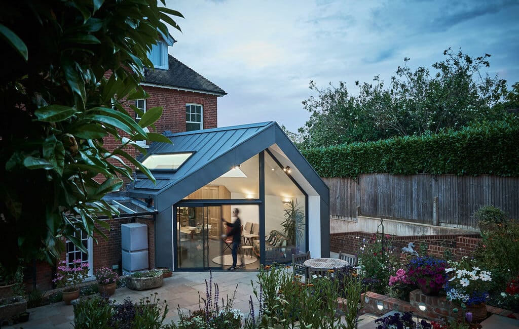 Kent home transformed by striking new angled extension